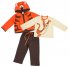 Оранжевый комплект: толстовка, боди, брюки /
толстовка, футболка с длинным рукавом, брюки для мальчика PlayToday Baby 617018, вид 1 превью