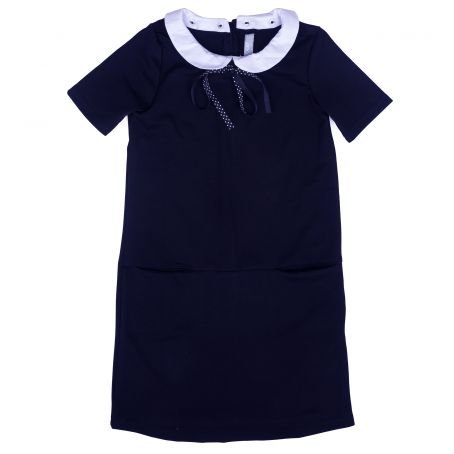 Темно-синее платье для девочки S'COOL 374470/1285, вид 1