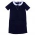 Темно-синее платье для девочки S'COOL 374470/1285, вид 1 превью