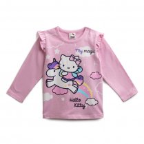 Сиреневая футболка с длинным рукавом для девочки PlayToday Baby 698010