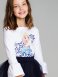 Белая блузка трикотажная для девочки PlayToday Tween 094003, вид 8 превью