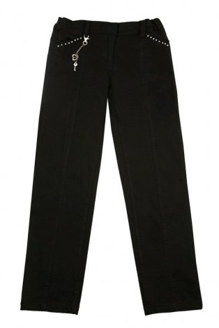 Черные брюки для девочки S'COOL 11407, вид 1