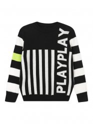 Черный джемпер трикотажный для мальчика PlayToday Tween 120111004