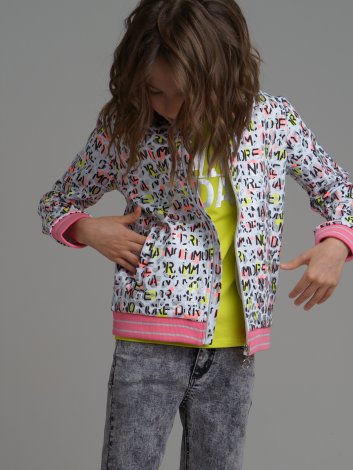 Серая толстовка для девочки PlayToday Tween 120122001, вид 2