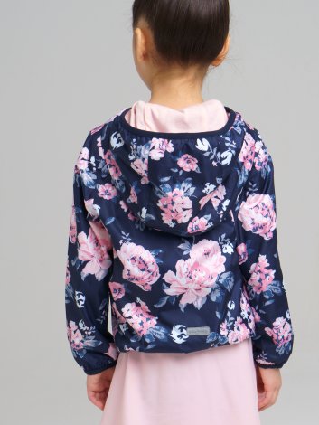 Черная куртка (ветровка) для девочки PlayToday 120225002, вид 3