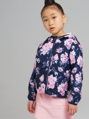 Черная куртка (ветровка) для девочки PlayToday 120225002, вид 4