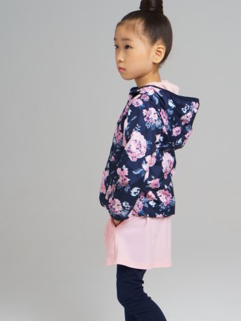 Черная куртка (ветровка) для девочки PlayToday 120225002, вид 5