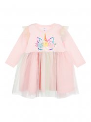 Розовое платье для девочки PlayToday Baby 120323006