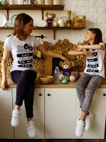 Белая футболка женская для девочки PlayToday Tween 120721904, вид 4