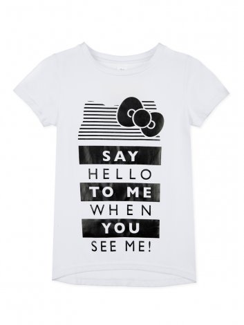 Белая футболка женская для девочки PlayToday Tween 120721904, вид 1