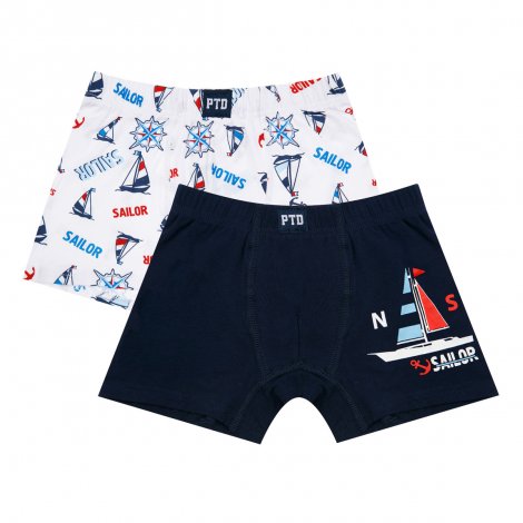 Темно-синие трусы-боксеры, 2 шт. в комплекте для мальчика PlayToday Tween 12111021, вид 1