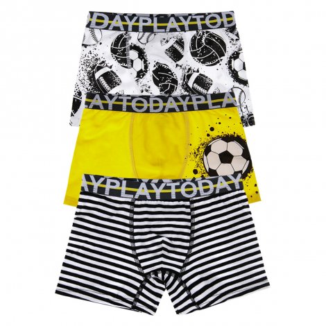 Желтые трусы-боксеры, 3 шт. в комплекте для мальчика PlayToday 12112017, вид 1