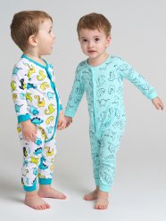 Разноцветный комбинезон , 2 шт. в комплекте для мальчика PlayToday Baby 12119003