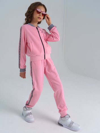 Светло-розовые брюки для девочки PlayToday Tween 12121598, вид 4