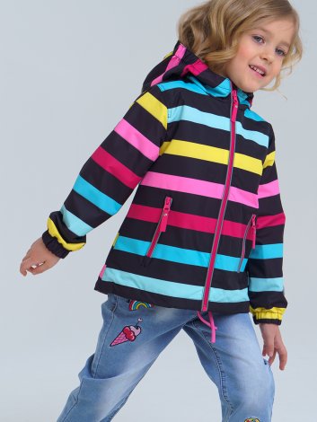 Розовая куртка (ветровка) для девочки PlayToday 12122258, вид 1
