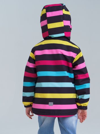 Розовая куртка (ветровка) для девочки PlayToday 12122258, вид 4