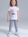 Белый комплект: футболка, легинсы для девочки PlayToday 12122261, вид 16 превью
