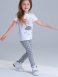 Белый комплект: футболка, легинсы для девочки PlayToday 12122261, вид 17 превью