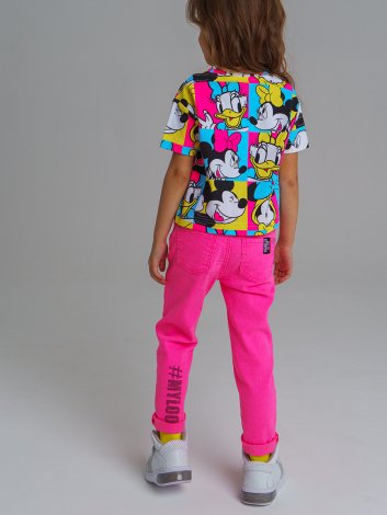 Розовые брюки для девочки PlayToday 12122971, вид 8