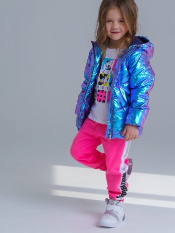 Синяя куртка для девочки PlayToday 12122973, вид 5