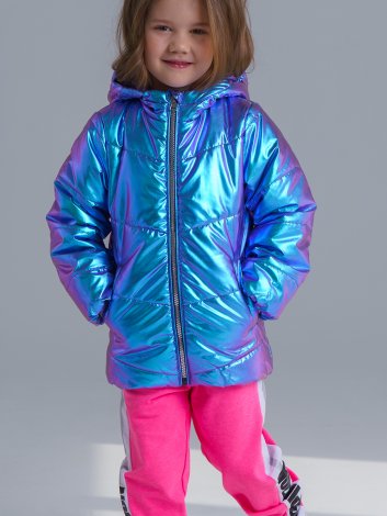 Синяя куртка для девочки PlayToday 12122973, вид 8