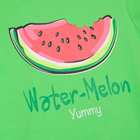 Зеленая футболка для девочки PlayToday 12122990, вид 6