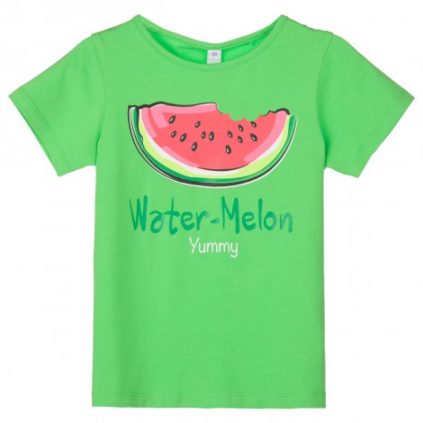 Зеленая футболка для девочки PlayToday 12122990, вид 1