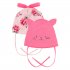 Светло-розовая шапка, 2 шт. в комплекте для девочки PlayToday Baby 12129021, вид 1 превью