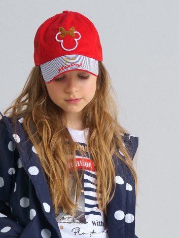 Красная кепка для девочки PlayToday Tween 12141911, вид 1