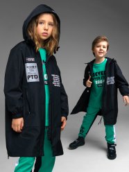 Черный плащ для мальчика PlayToday Tween 12201606