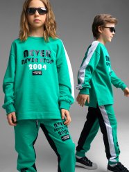 Зеленая толстовка для мальчика PlayToday Tween 12201614