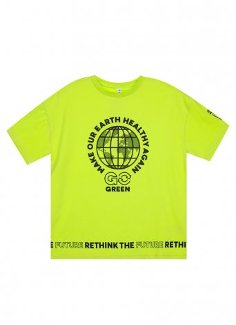 Светло-зеленая футболка для мальчика PlayToday Tween 12211001, вид 6