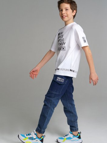 Голубые брюки джинсовые для мальчика PlayToday Tween 12211014, вид 1