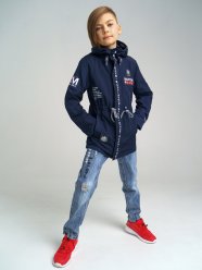 Темно-синяя куртка для мальчика PlayToday Tween 12211165
