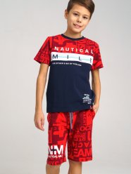 Темно-синяя футболка для мальчика PlayToday Tween 12211189