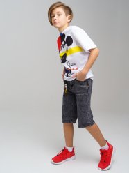 Черные шорты джинсовые для мальчика PlayToday Tween 12211408