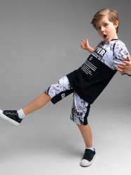 Черные шорты для мальчика PlayToday Tween 12211634