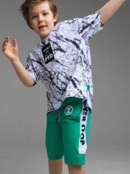 Зеленые шорты для мальчика PlayToday Tween 12211648