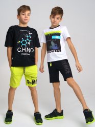 Черные шорты, 2 шт в комплекте для мальчика PlayToday Tween 12211711