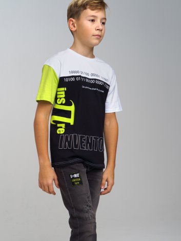 Белая футболка для мальчика PlayToday Tween 12211712, вид 1