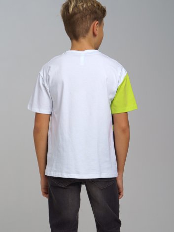 Белая футболка для мальчика PlayToday Tween 12211712, вид 4