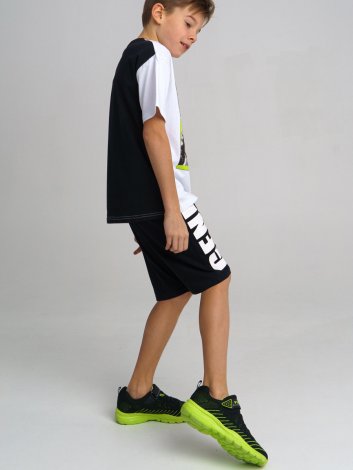 Черный комплект: футболка, шорты для мальчика PlayToday Tween 12211716, вид 4
