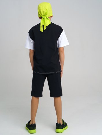 Черный комплект: футболка, шорты для мальчика PlayToday Tween 12211716, вид 5