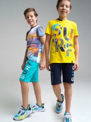 Темно-синие шорты, 2 шт в комплекте для мальчика PlayToday Tween 12211825