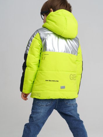 Светло-зеленая куртка для мальчика PlayToday 12212004, вид 4