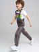 Разноцветный полукомбинезон джинсовый для мальчика PlayToday 12212014, вид 2 превью