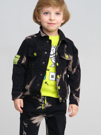 Разноцветная куртка джинсовая для мальчика PlayToday 12212015, вид 2