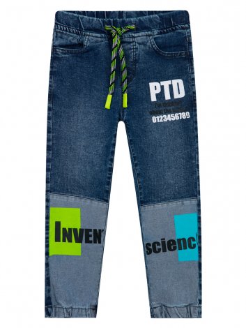 Синие брюки джинсовые для мальчика PlayToday 12212017, вид 4