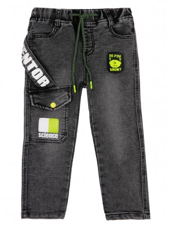 Серые брюки джинсовые для мальчика PlayToday 12212018, вид 4