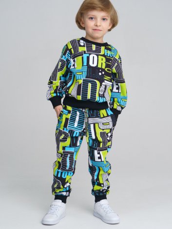 Разноцветный комплект: толстовка, брюки для мальчика PlayToday 12212026, вид 2